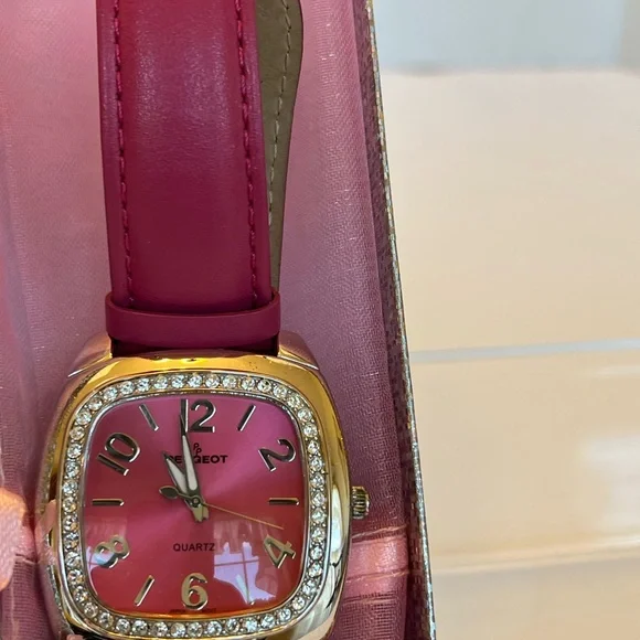 Peugeot Barbie Pink Ladies Quartz Watch